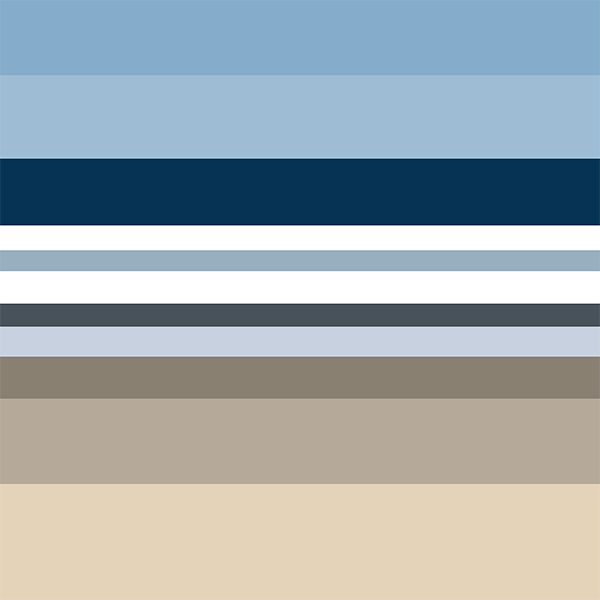 Abstract Beach Seascape Painting Digital Wall Art