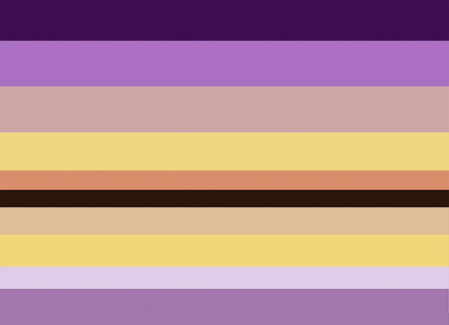 Abstract Purple Sunrise