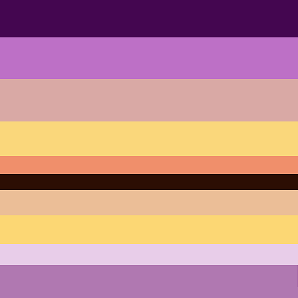 Abstract Purple Sunrise