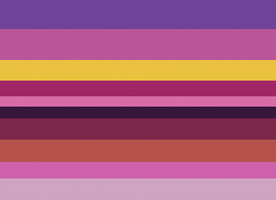 Pink Sunset Abstract 04