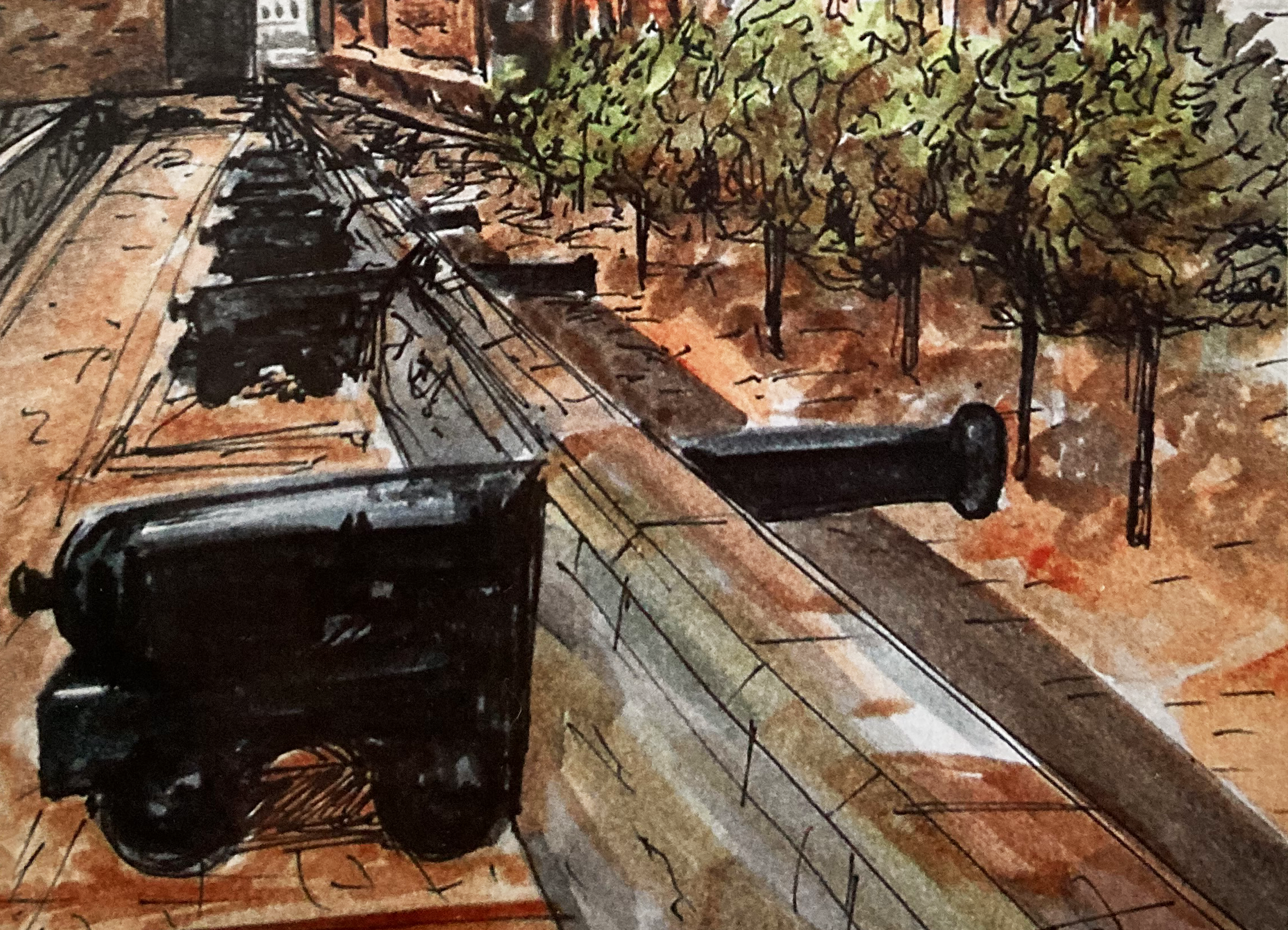 Derry Walls Sketch